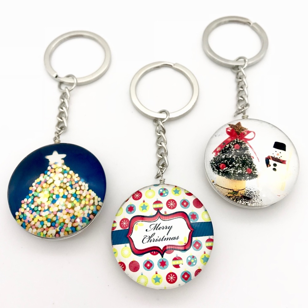 3 Pcs. Christmas Keychains Bundle New